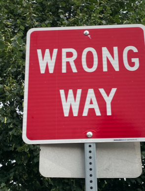 wrong way obvious signs